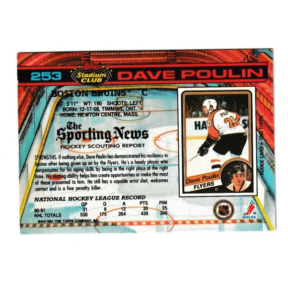 Topps Stadium Club The Sporting News NHL Boston Bruins Collectible Trading Cards - Picture 7 of 14